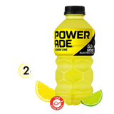 PowerAde Sports Drink lemon lime 591ml פאוור איד משקה אנרגיה בטעם לימון ליים