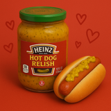 Heinz Hot Dog Relish רליש של היינץ לנקניקיה בלחמניה