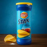 Lay's Stax Salt Vinegar - לייס ציפס חומץ מלח