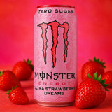 Monster Strawberry מונסטר משקה בטעם תות ללא סוכר