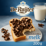 De Ruijter שבבי שוקולד מריר ללחם