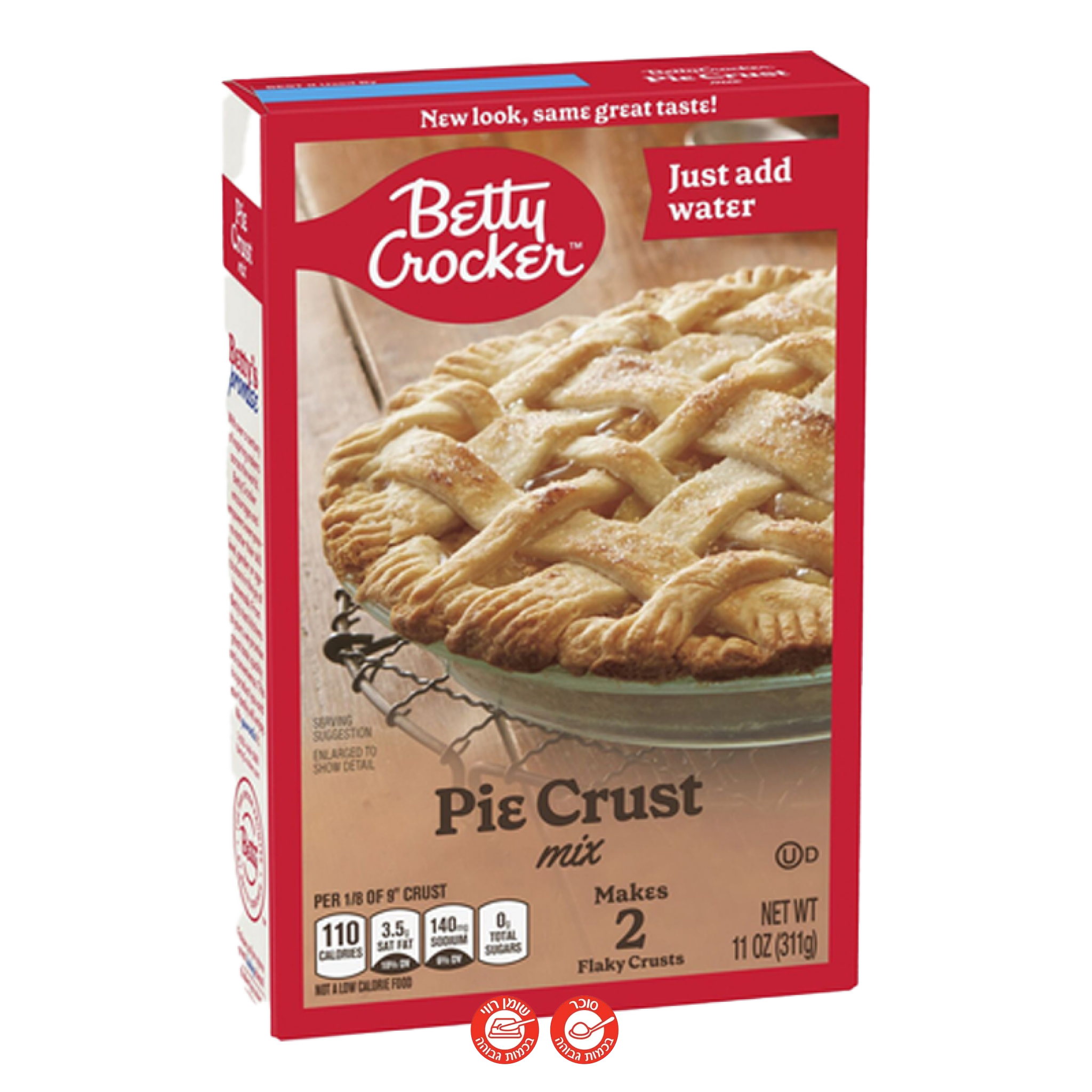 Betty Crocker Pie Crust Mix בטי קרוקר ציפוי לפאי