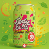 Bubble Tea Green משקה תה ירוק עם מלון ואגס