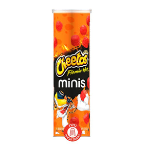 Cheetos Flaming hot Minis צ'יטוס מיניס פליימניג הוט באריזת גליל