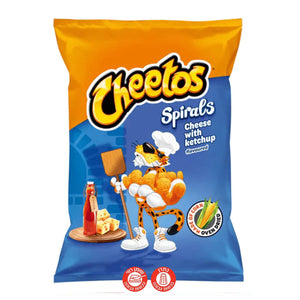 Cheetos Spirals With Ketchup צ’יטוס ספירלות עם קטשטופ חטיפים