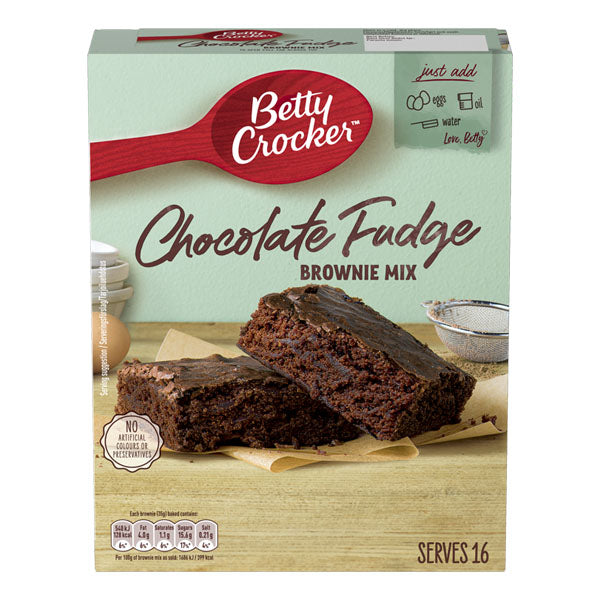 Betty Crocker Chocolate Fudge Brownie Mix בטי קרוקר שוקולד פאדג להכנה