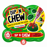 Dip and chew ממתקי גומי עם מזרק ג׳ל חמוץ בטעם אבטיח - שוקולדים