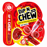 Dip and chew ממתקי גומי עם מזרק ג׳ל תות בטעם תות - שוקולדים