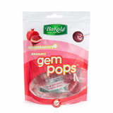 Gem Pops pomgrande סוכריות על מקל אורגניות ללא צבעי מאכל בטעם רימון סוכריות