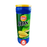 Lay's Stax Sour Cream and Onion לייס ציפס שמנת חמוצה ובצל