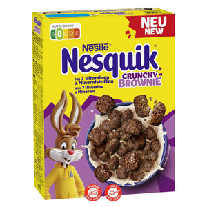 Nesquik Crunchy Brownie Cereal נסקוויק קראנצ'י בראוני דגני בוקר תוקף סוף אפריל