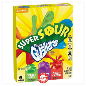 Super Sour Fruit Gushers גאשרס מיקס פירות חמוצים