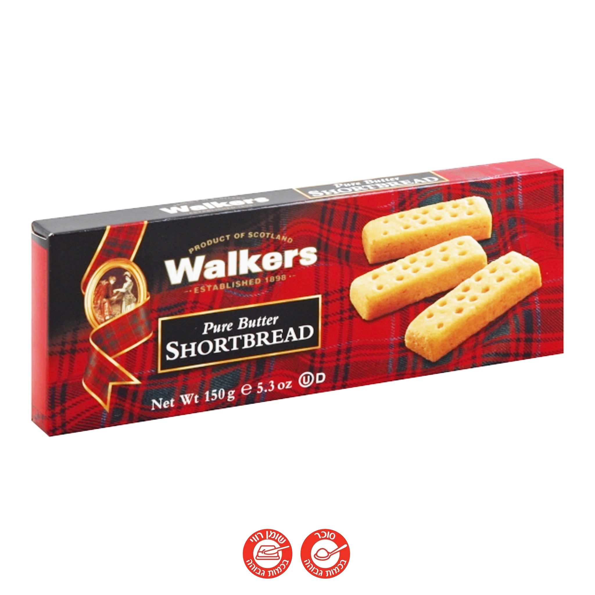 Walkers Pure butter shortbreads עוגיות חמאה סקוטיות