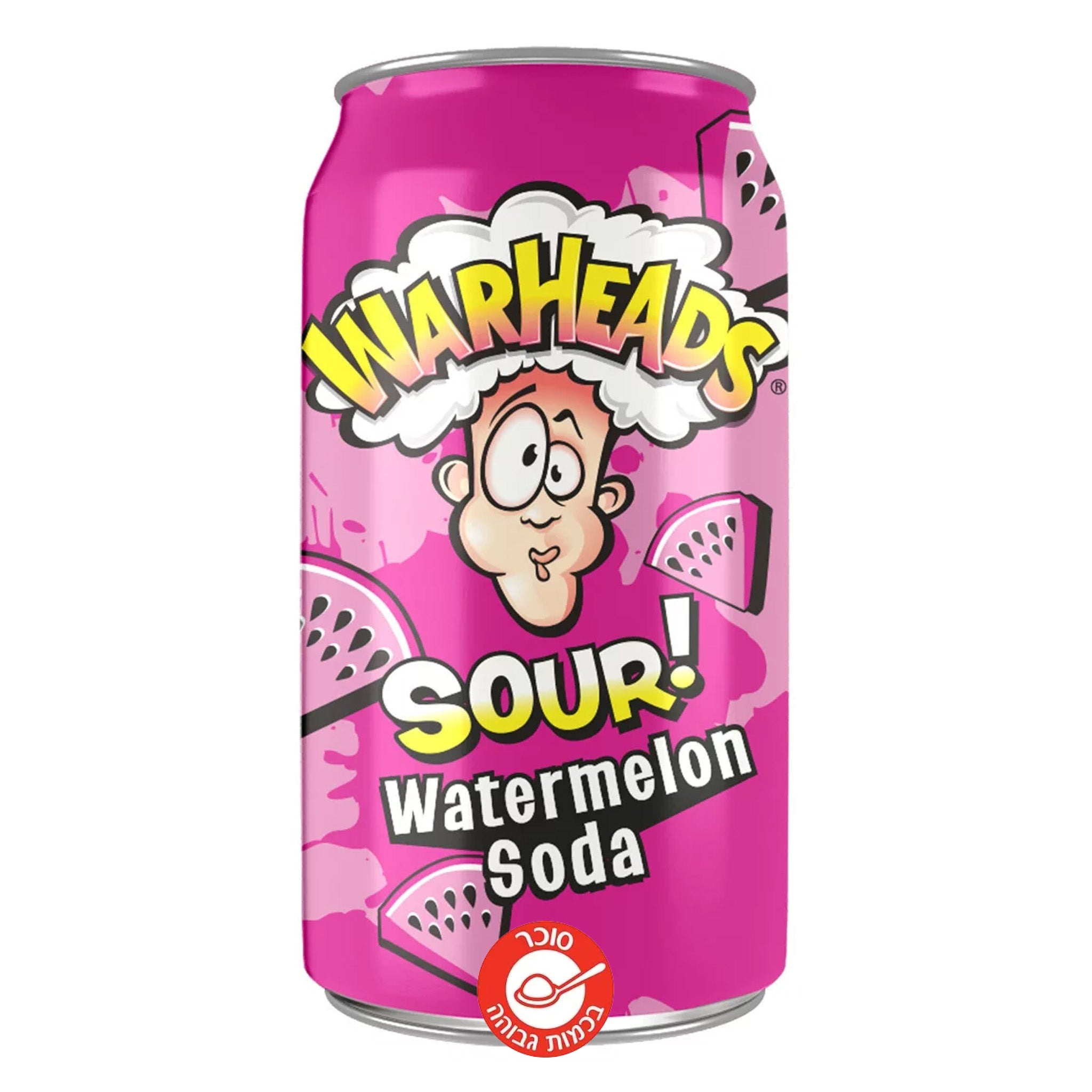 Warheads WaterMelon Soda וורהאדס משקה תוסס בטעם אבטיח