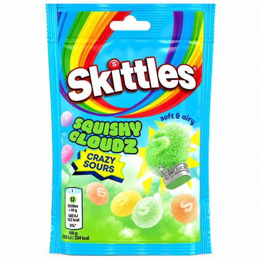 Skittles squishy clouds סקיטלס קווישי קלאודס חמוצות