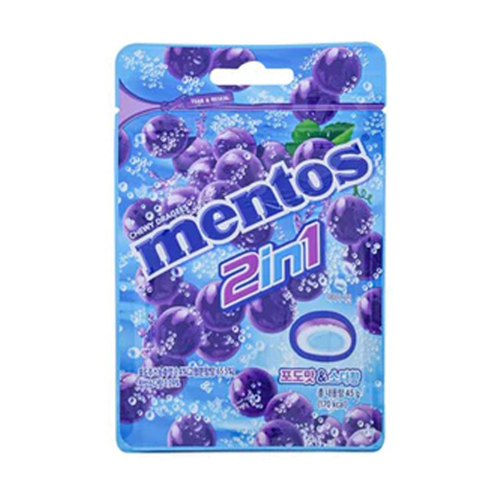 Mentos Grape Soda מנטוס בטעם ענבים עם אבקת סודה