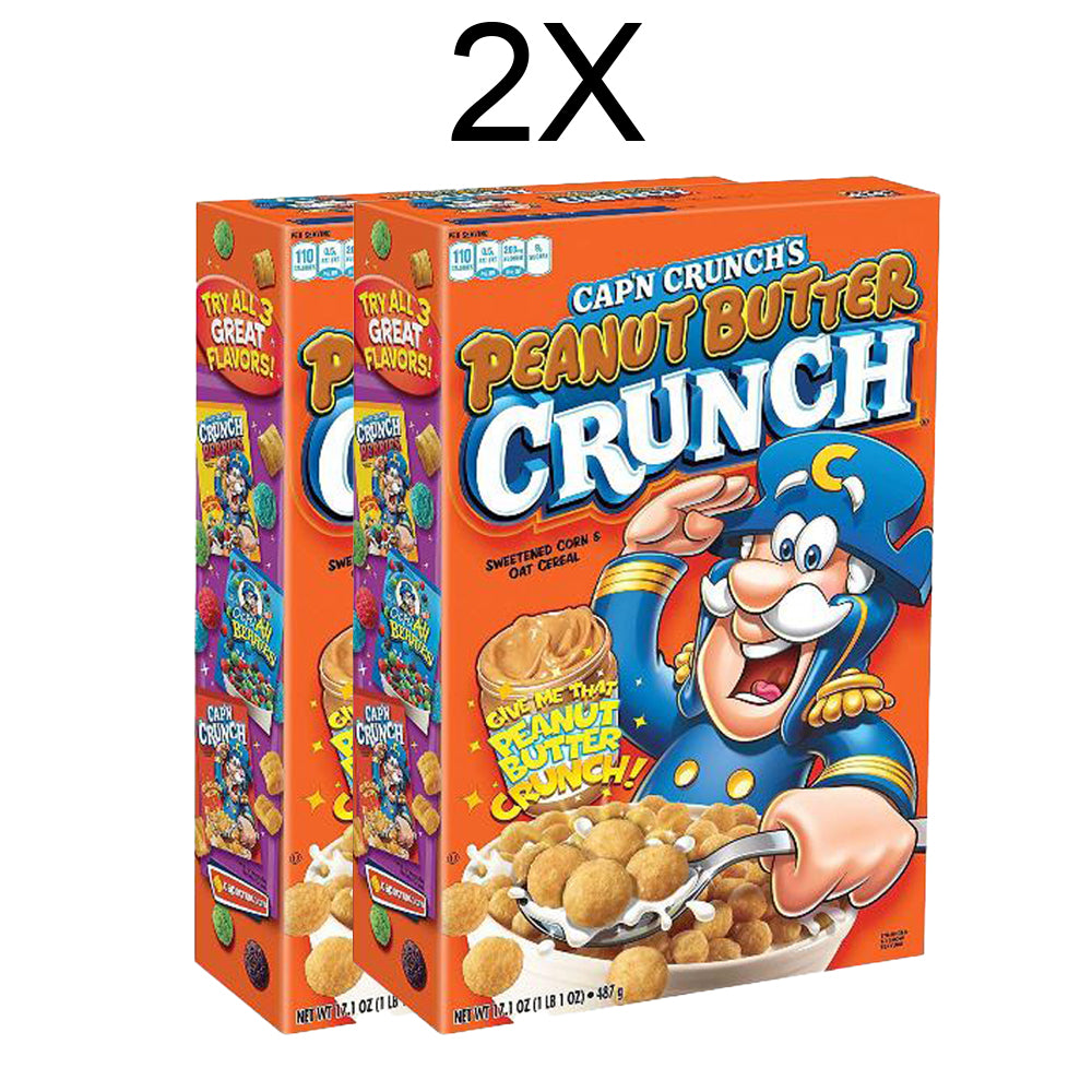 Cap'n Crunch Peanut Butter מבצע קפטן קראנץ תוקף 16.3 שתי יחידות ב65
