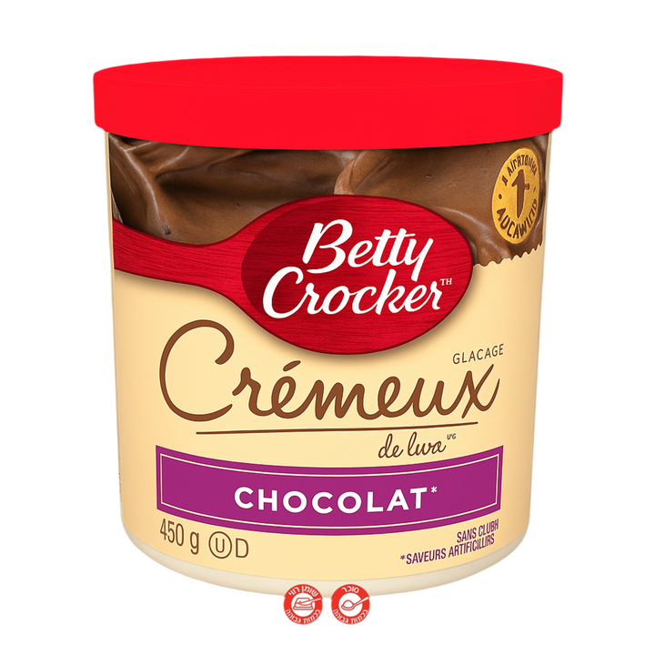 Betty Crocker Creamy chocolate בטי קרוקר קרם שוקולד לציפוי עוגה