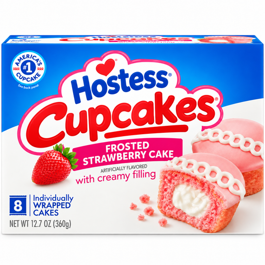 Hostess strawberry cupcake הוסטס קאפקייק עוגה בטעם תות