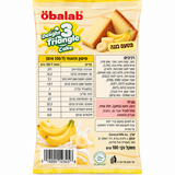 Obalab triangle Banana עוגה משולשת בטעם בננה