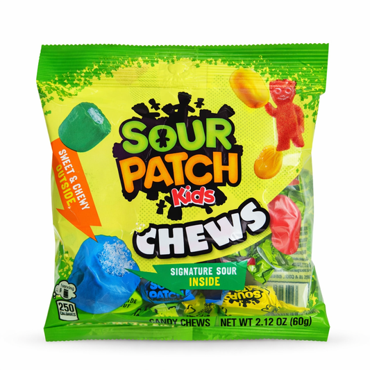 Sour Patch chews סאוור פאץ סוכריות לעיסות חמוצות