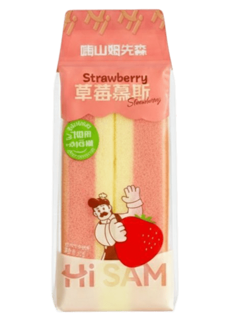 Hi Mr.Sam Strawberry היי סאם עוגה בטעם תות עם קרם תות