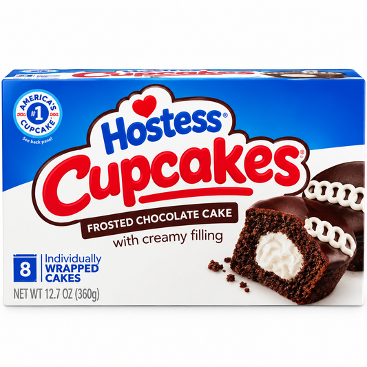 Hostess CupCakes קאפקייק של הוסטס המקורי בטעם וניל שוקו