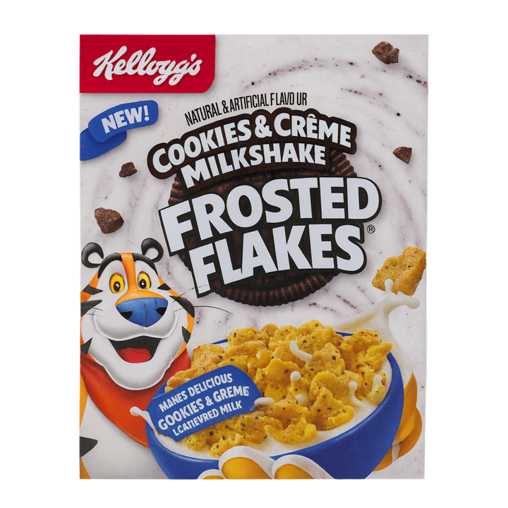 Kellog's Frosted Flakes Cookie Cream Milkshake דגני בוקר קלוגס קוקי קרים מילקשייק פרוסטד
