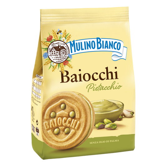 Baiocchi Barilla pistachio עוגיות ביאצ׳י איטלקיות עם קרם פיסטוק