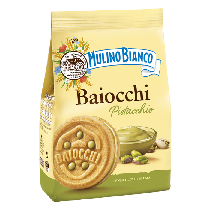 Baiocchi Barilla pistachio עוגיות ביאצ׳י איטלקיות עם קרם פיסטוק