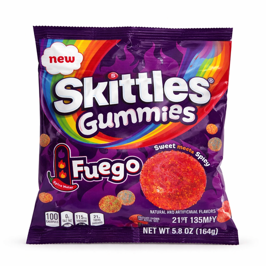 Skittles fuego ת גומי חריפות סקיטלס סוכריו