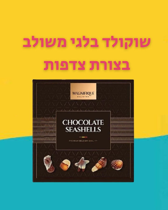 Chocolate sea shells שוקולד בלגי משולב בצורת צדפות