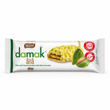 Damak while chocolate pistachi waffle וופל דאמק שוקולד לבן עם פיסטוק