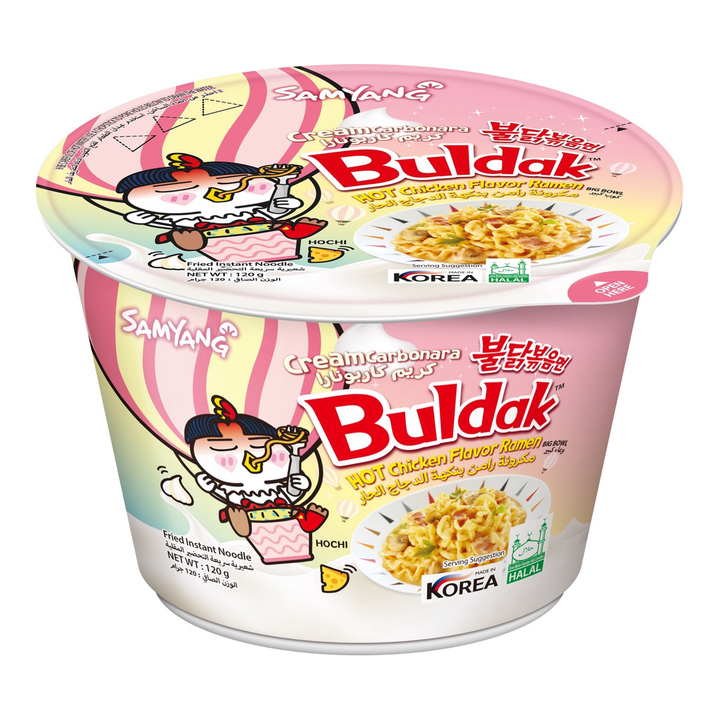 SamYanng carbonera ארוחת ראמן קוריאני חריף בטעם גבינה