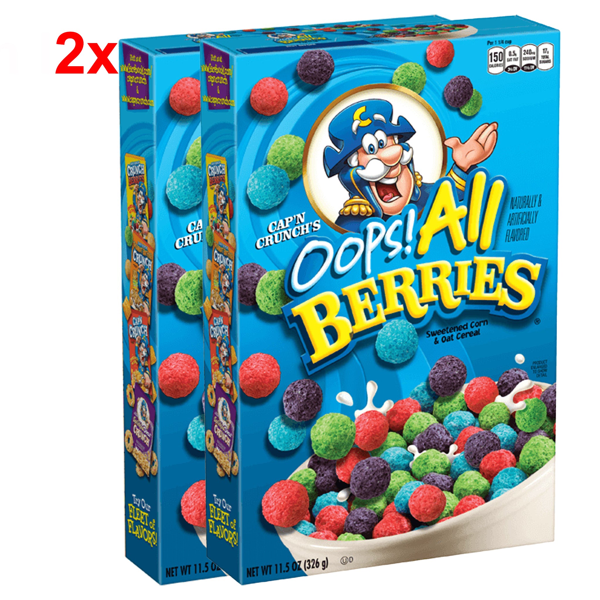 Cap'n Crunch all Berries קפטן קראנץ דגני בוקר מיקס ברי של הכל