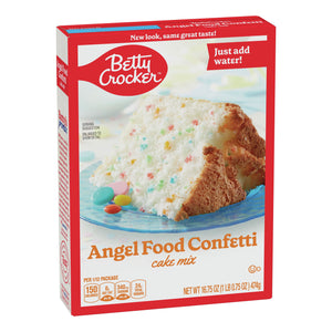 Betty Crocker Angle Food Conffetti עוגת בטי קרוקר קונפטי להכנה מהירה