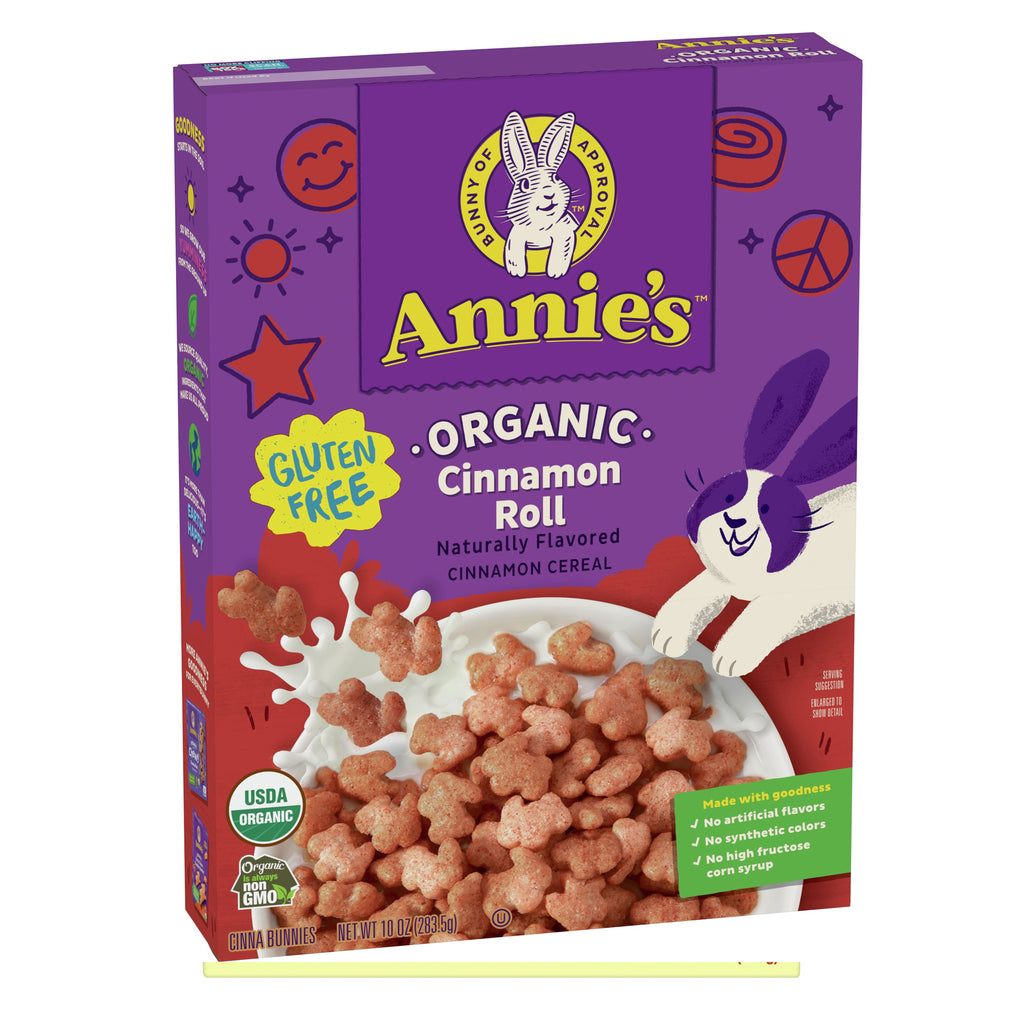 Annie's Cinnamon Rolls Cereal אניס רול קינמון דגני בוקר ללא גלוטן