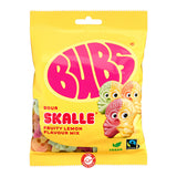 Bubs Lemon Sour &nbsp;באבס סוכריות גומי חמוצות בצורת גולגולת טבעוני