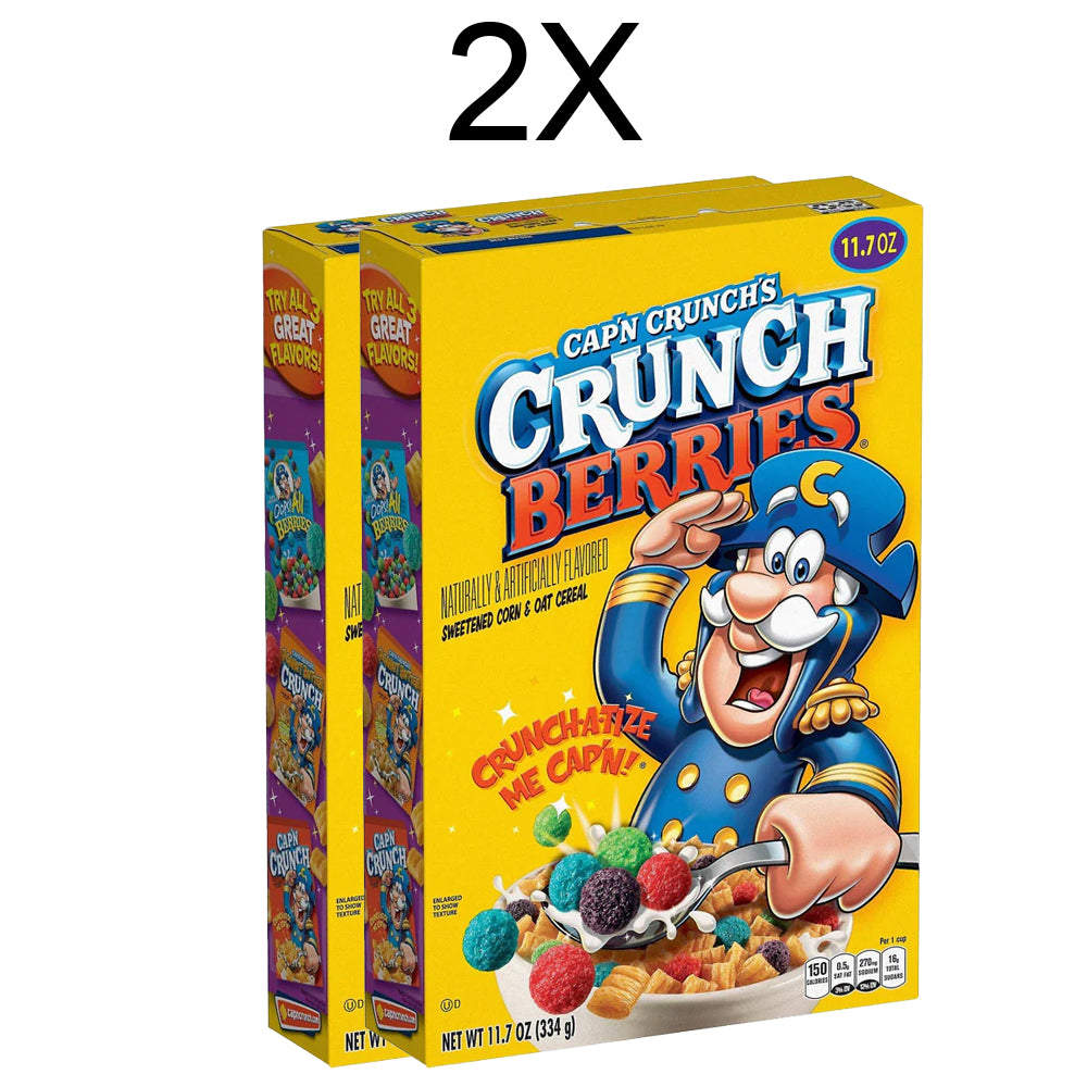 Cap'n Crunch Berries 2Xקפטן קראנץ אוכמניות דגני בוקר 