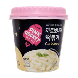 Pink Rocket Carbonara טופוקי קוריאני גבינה