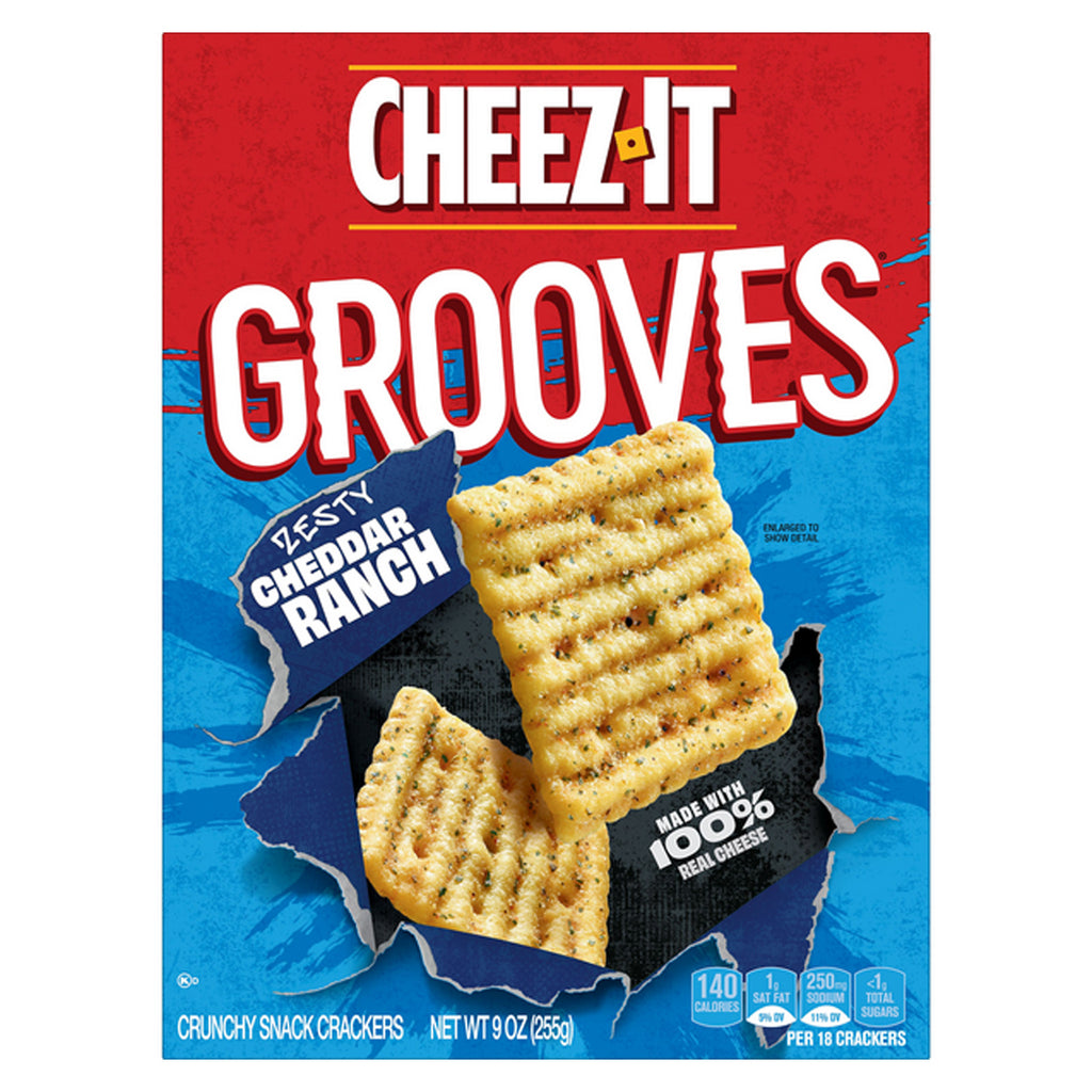 Cheez-IT  Grooves Cheddar Ranch צ'יז איט קרקרים צ'דר ראנצ