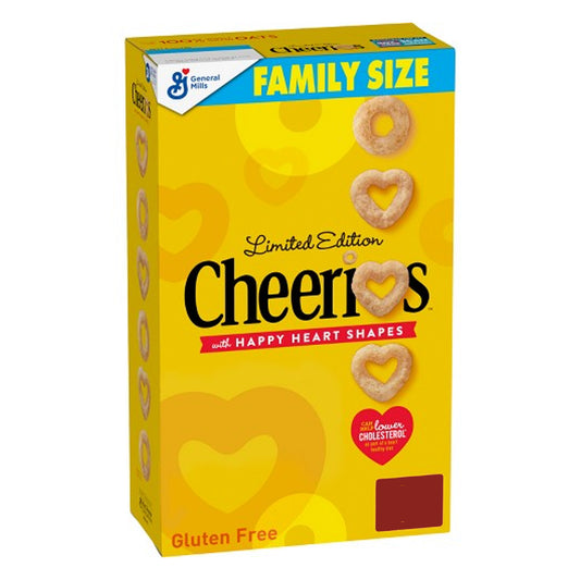 Cheerios Family Hearts צ'יריוס לבבות דגני בוקר ללא גלוטן