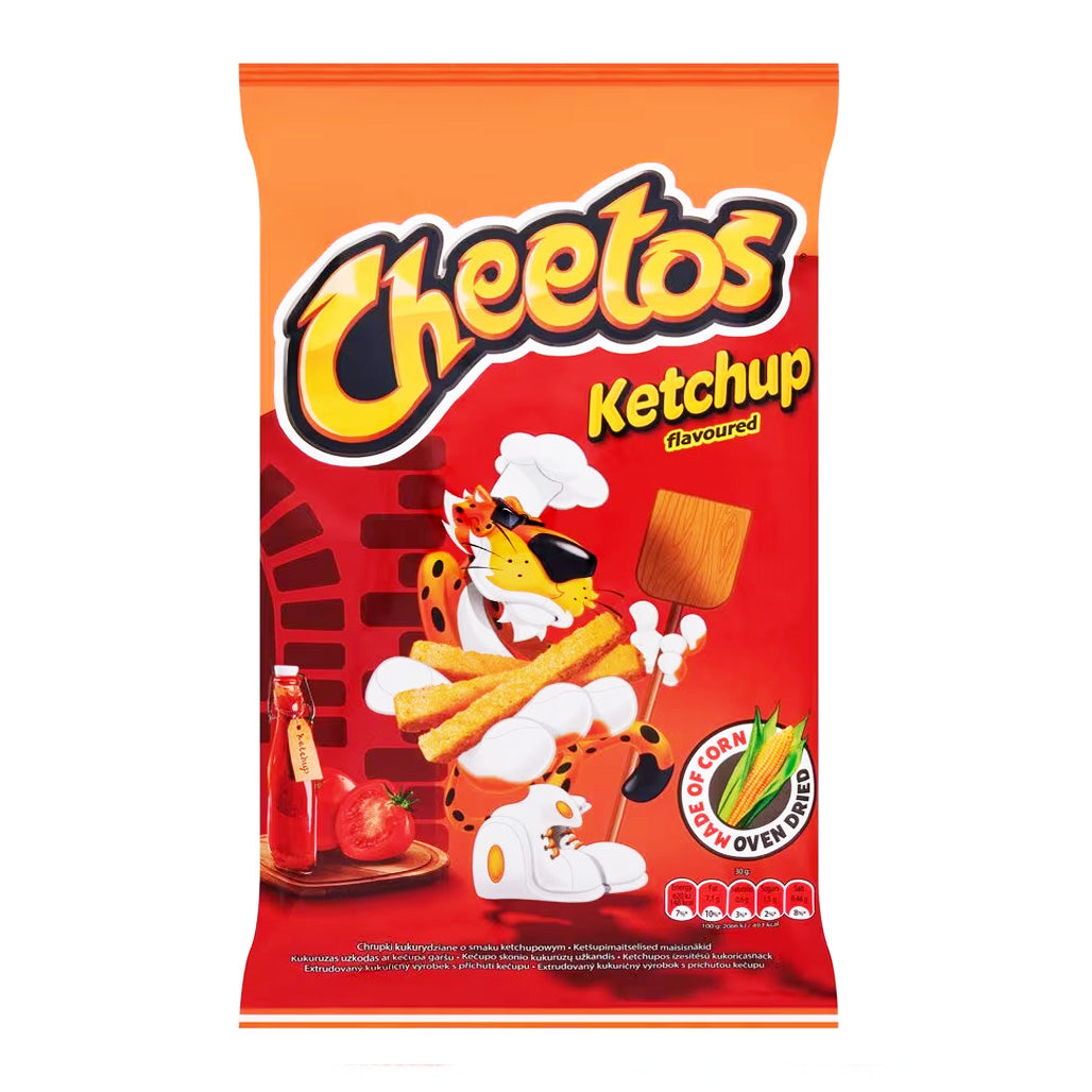 Cheetos Ketchup חטיף צ'יטוס תירס בטעם קטשופ