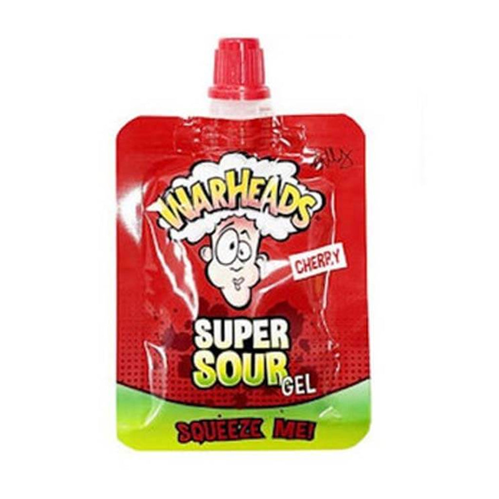 Warheads Super Sour Gel Cherry  וורהאדס ג'ל סופר חמוץ בטעם דובדבן