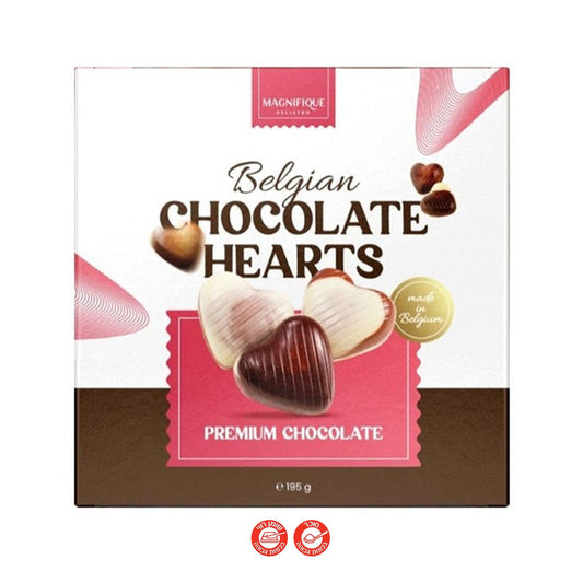 Chocolate hearts מארז שוקולד בלגי לבבות סוכריות