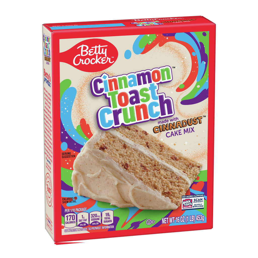 Betty Crocker Cinnamon Toast Crunch תערובת להכנת עוגת קינמון קראנץ