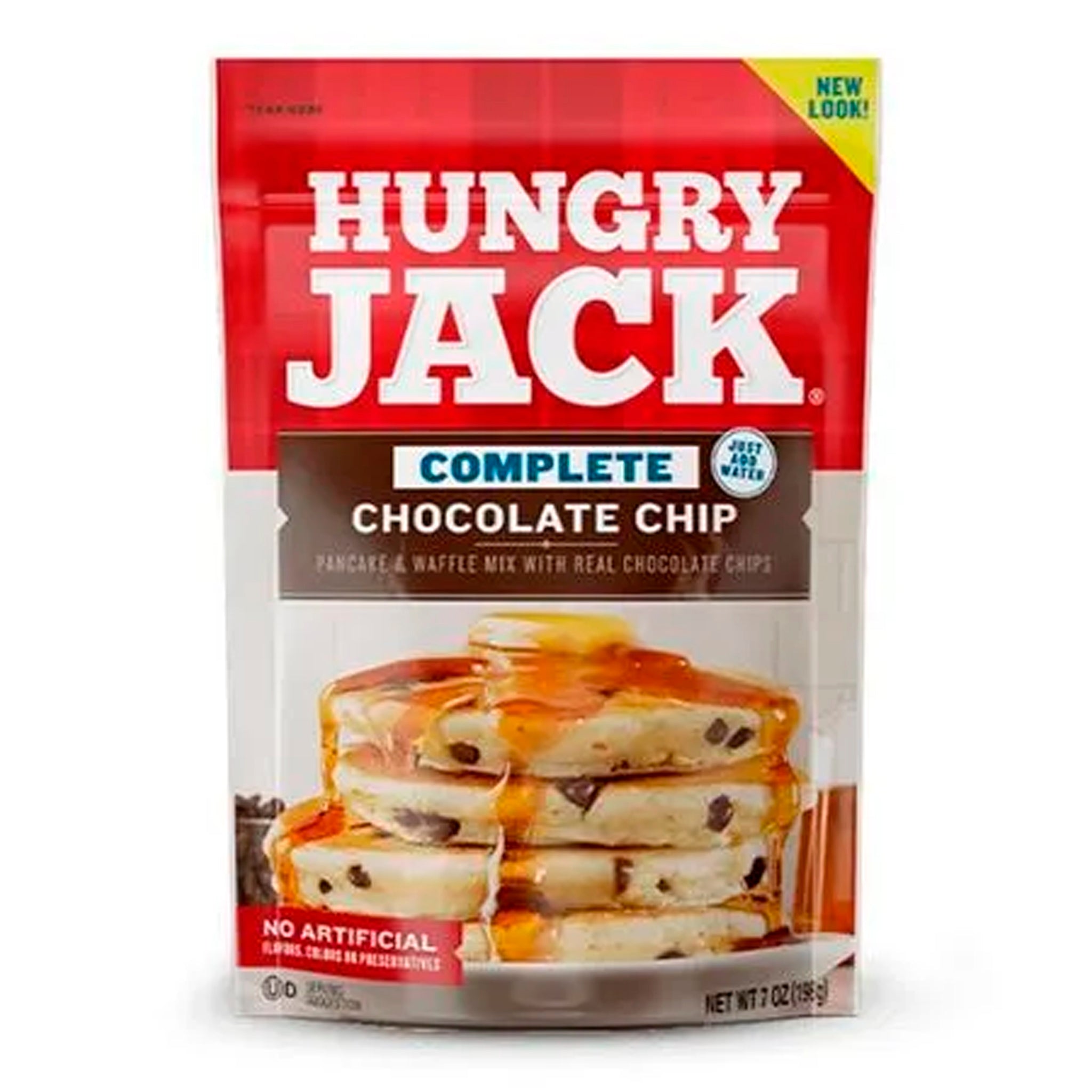 Hungry Jack Complete Chocolate Chip ג'ק הרעב תערובת להכנת פנקייק עם שוקולד צ'יפס