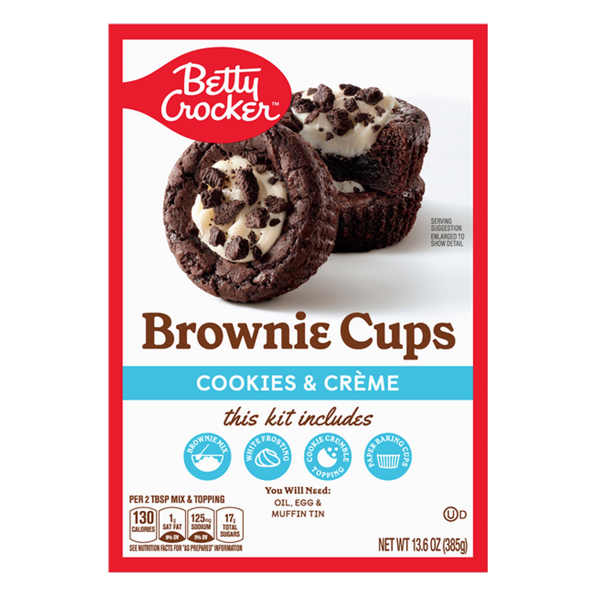 Betty Crocker Brownie Chocolate & Creame בטי קרוקר עיגולי בראוני קרם עוגיות