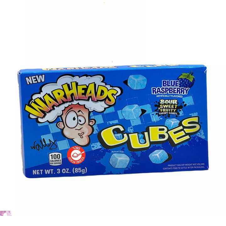 Warhead Blue Raspberry Cubes Warheads Cubes Blue Raspberry וורהאדס סוכריה רכה בטעם רסברי