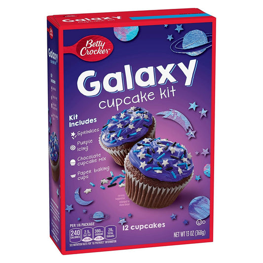 Betty Crocker Galaxy Cupcake Kit קאפקייק גלאקסי בטי קרוקר להכנה מהירה